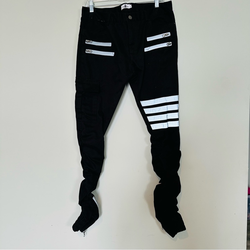 UNCLE RALPH Youth Boys black Extra Skinny Pants‎  Large.C85
